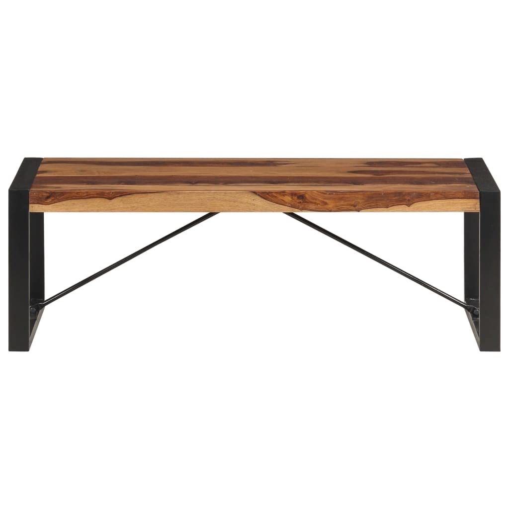 Brown Solid Sheesham Wood Coffee Table Q6256