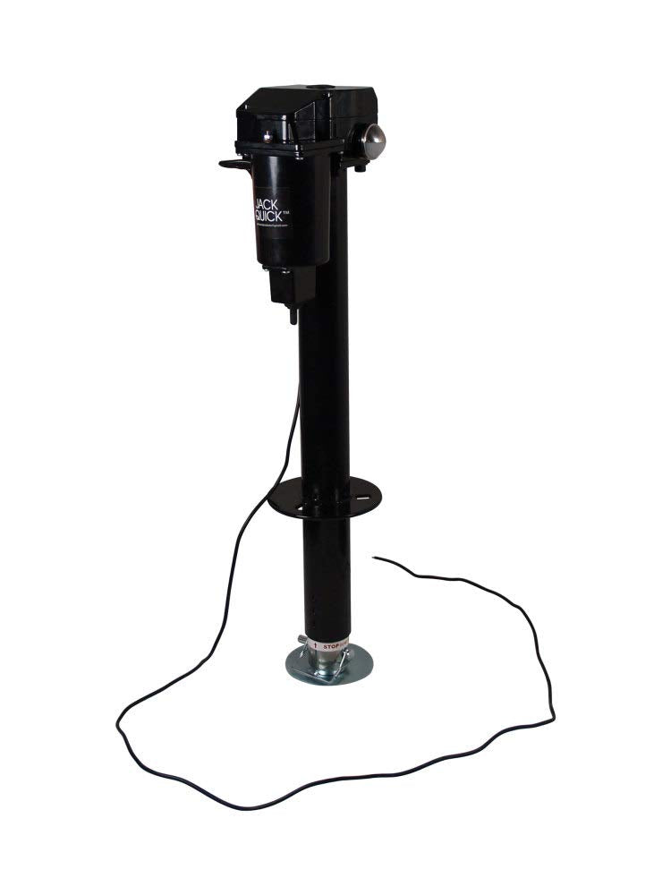 Electric Tongue Jack with LED Work Light and Ground Wiring S1870