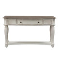 Antique White Wood Console Table with 1 Drawer & 1 Shelf F7001