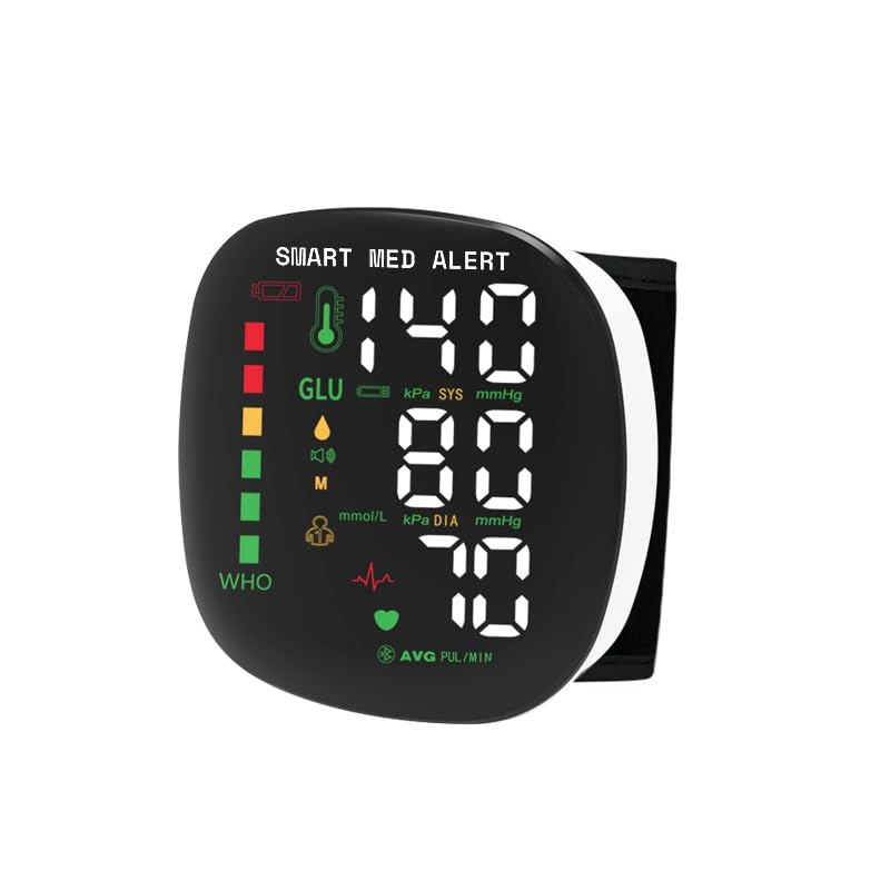 Rechargeable Wrist Blood Pressure Monitor with Adjustable Cuff C82950