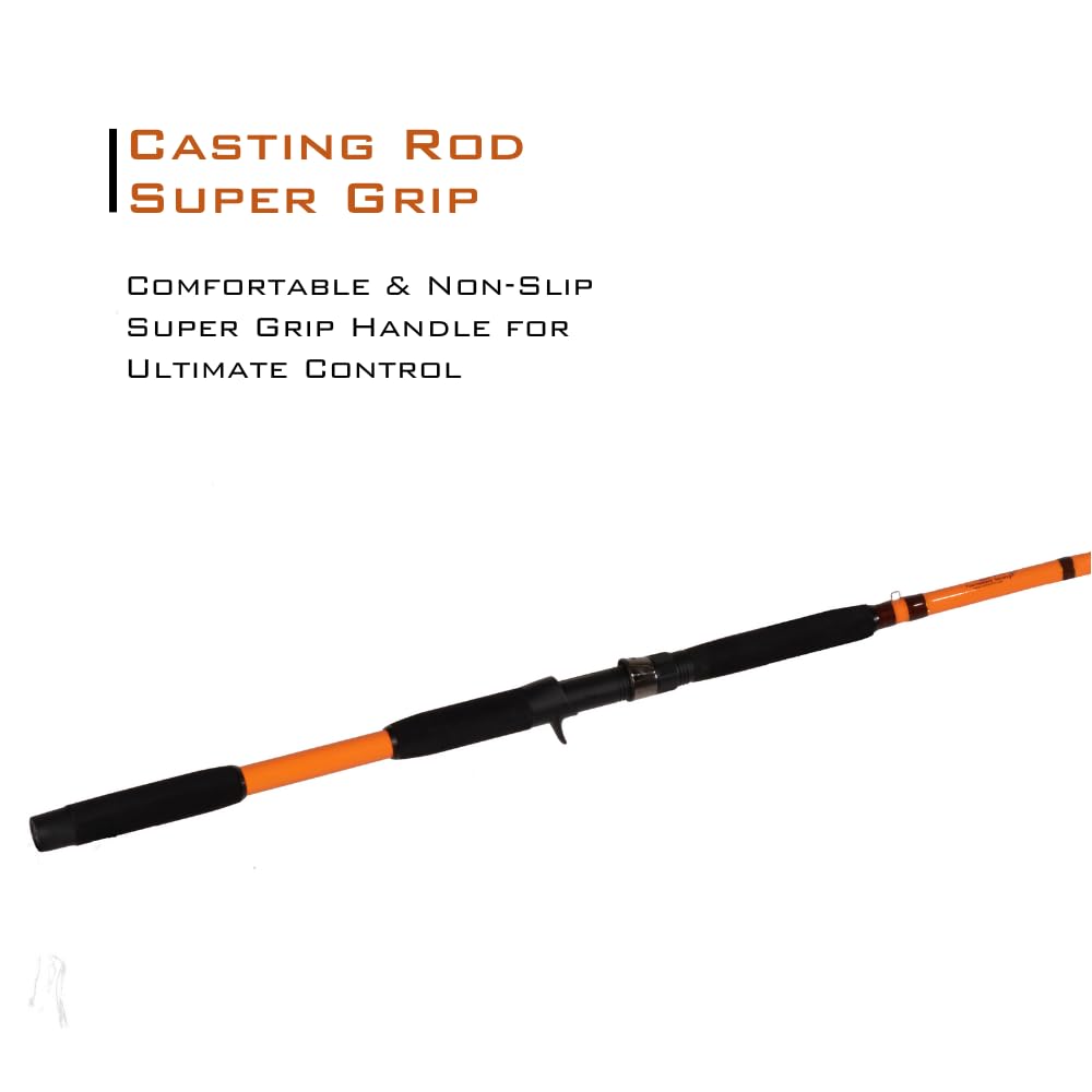 7'6" One-Piece Casting Rod with S-Glass, E-Glass & Carbon Graphite W63536