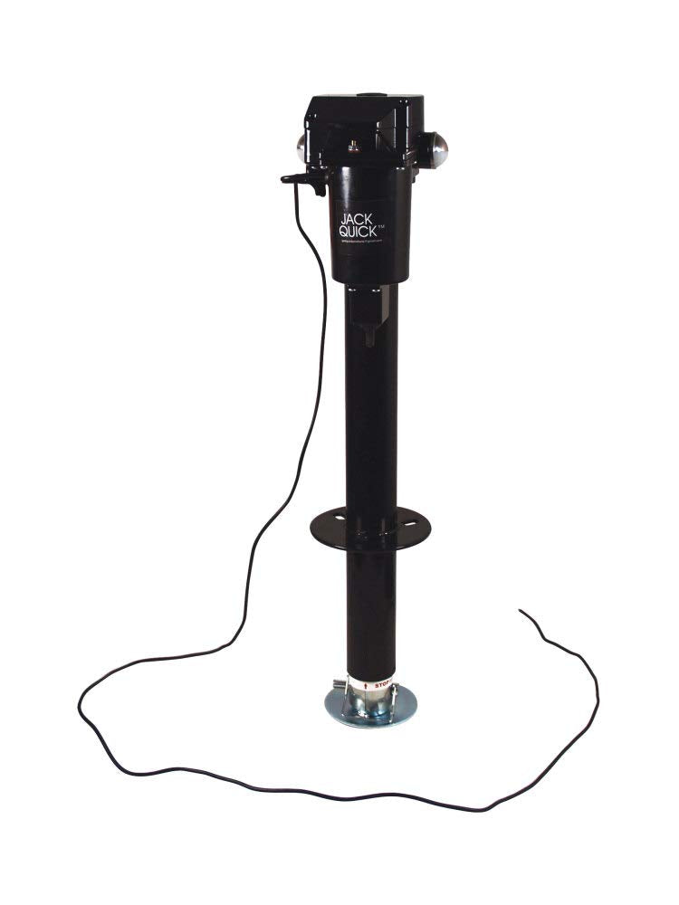 Electric Tongue Jack with LED Work Light and Ground Wiring S1870