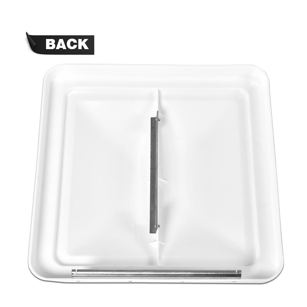 White 14" x 14" RV Roof Vent Cover 2 Pcs Q56982