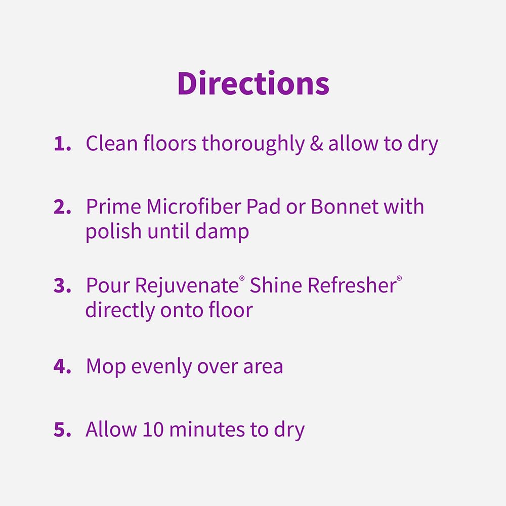 Floor Polish for Sealed Hardwood, Laminate, Vinyl and Tile, 32 Ounces (Pack of 2) P984