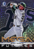 2025 Bowman Chrome Nick Kurtz Mega Futures Mojo Refractor Baseball Rookie Card V978