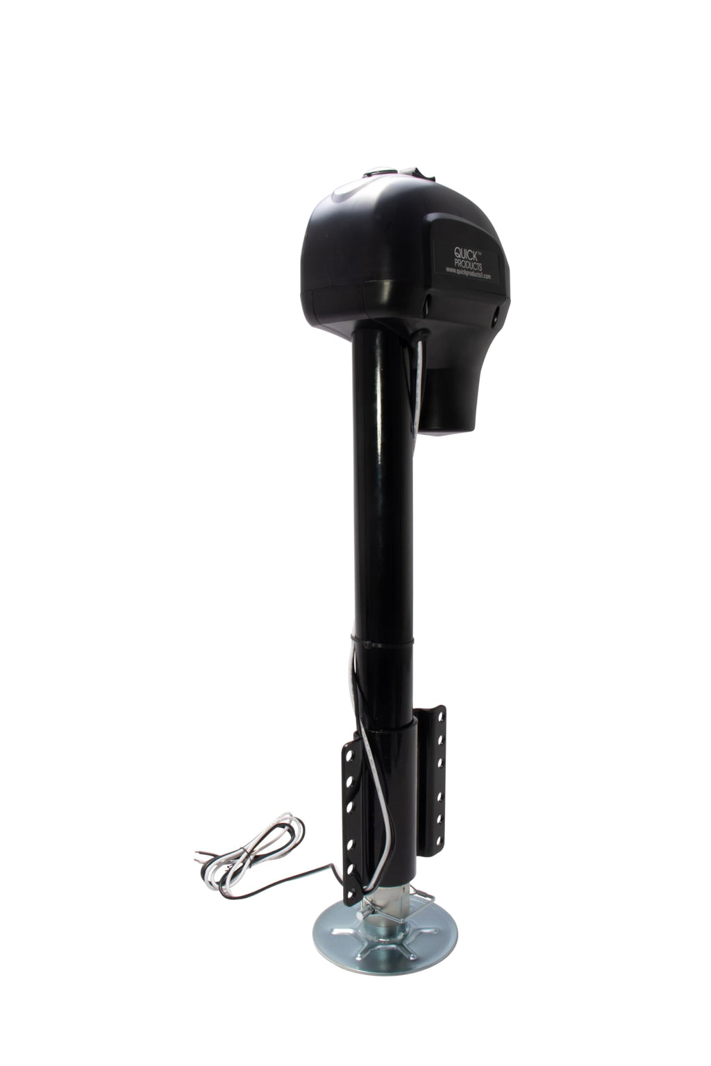 Electric A-Frame Tongue Jack with Side-Mount LED Work Light, 3,650 lbs. Capacity, Black H61024