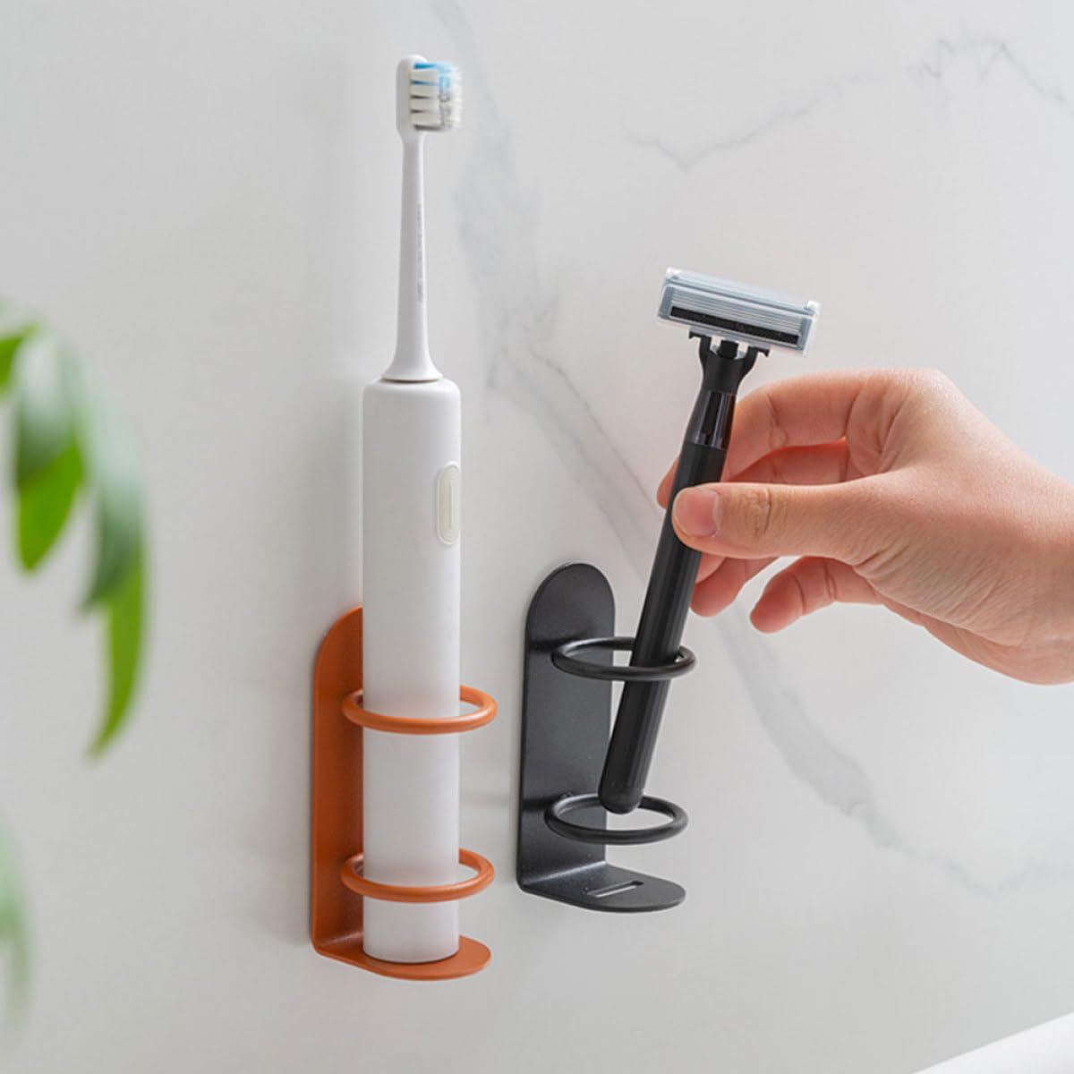 2 Pack Wall Hanging Electric Toothbrush Holder C9363