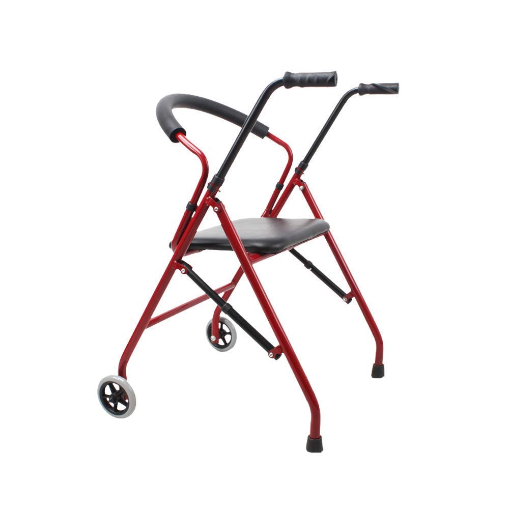 Lightweight Folding Aluminum Rollator Walker with Seat A2998