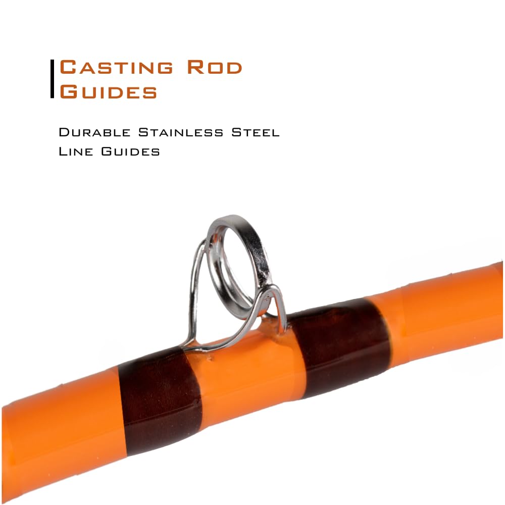 7'6" One-Piece Casting Rod with S-Glass, E-Glass & Carbon Graphite W63536