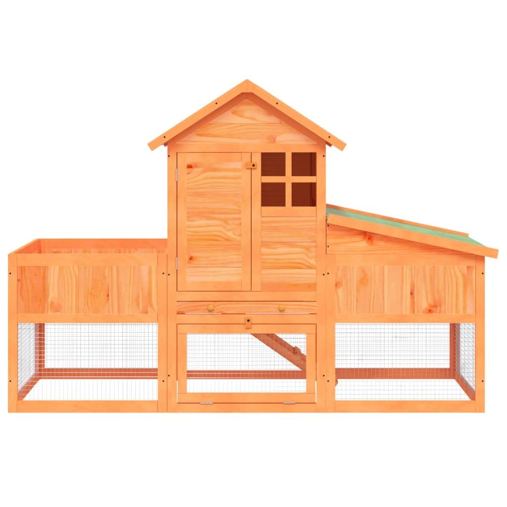 Wooden 2-Tier Rabbit Hutch K13338