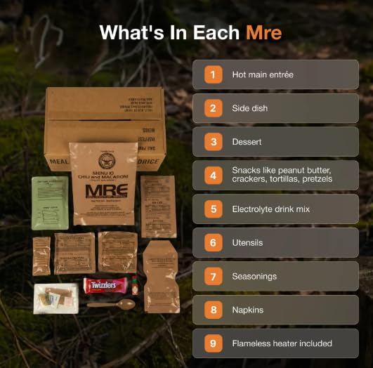 Emergency Food Supply Freeze Dried Ready Meals Variety Pack of 48 E50922