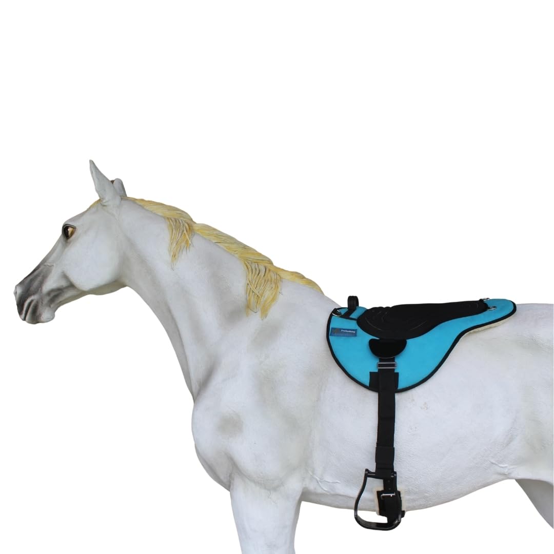 Turquoise Fleece Padded Bareback Pad with Cinch I134