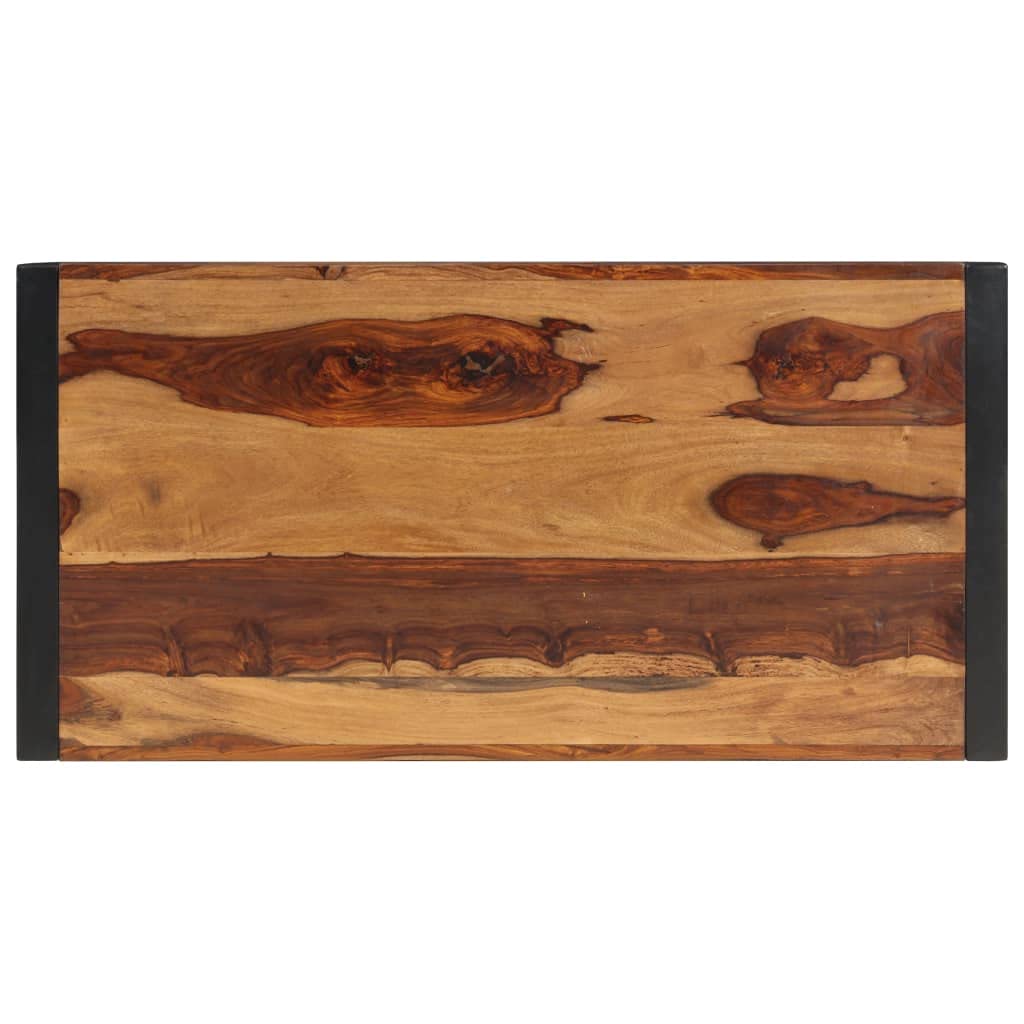 Brown Solid Sheesham Wood Coffee Table Q6256