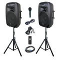 15-Inch 2000 Watt 2-Way Powered PA Speaker System X116