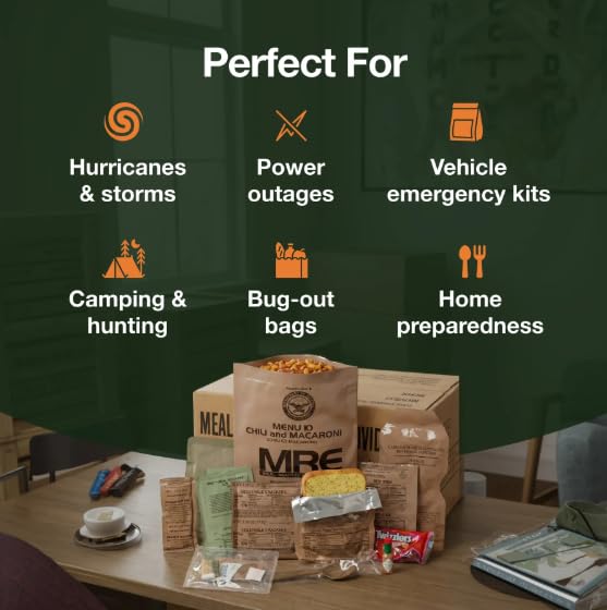 Emergency Food Supply Freeze Dried Ready Meals Variety Pack of 48 E50922