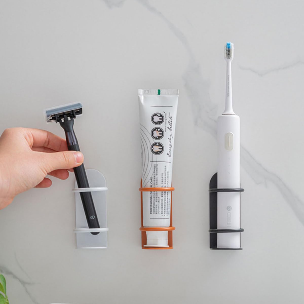 2 Pack Wall Hanging Electric Toothbrush Holder C9363