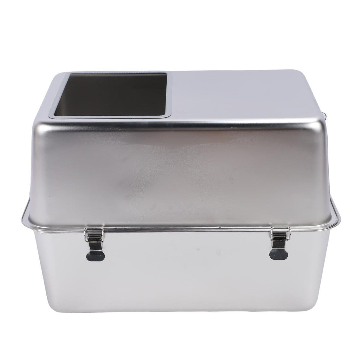 Enclosed Stainless Steel Top Entry Cat Litter Box with Scoop M72275