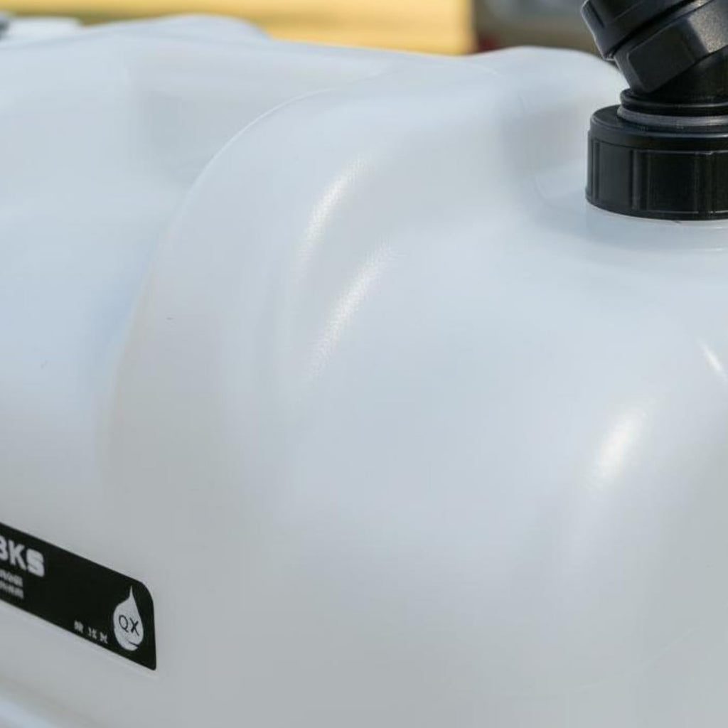 Black Portable Water Tank with Faucet and Wheels T7414