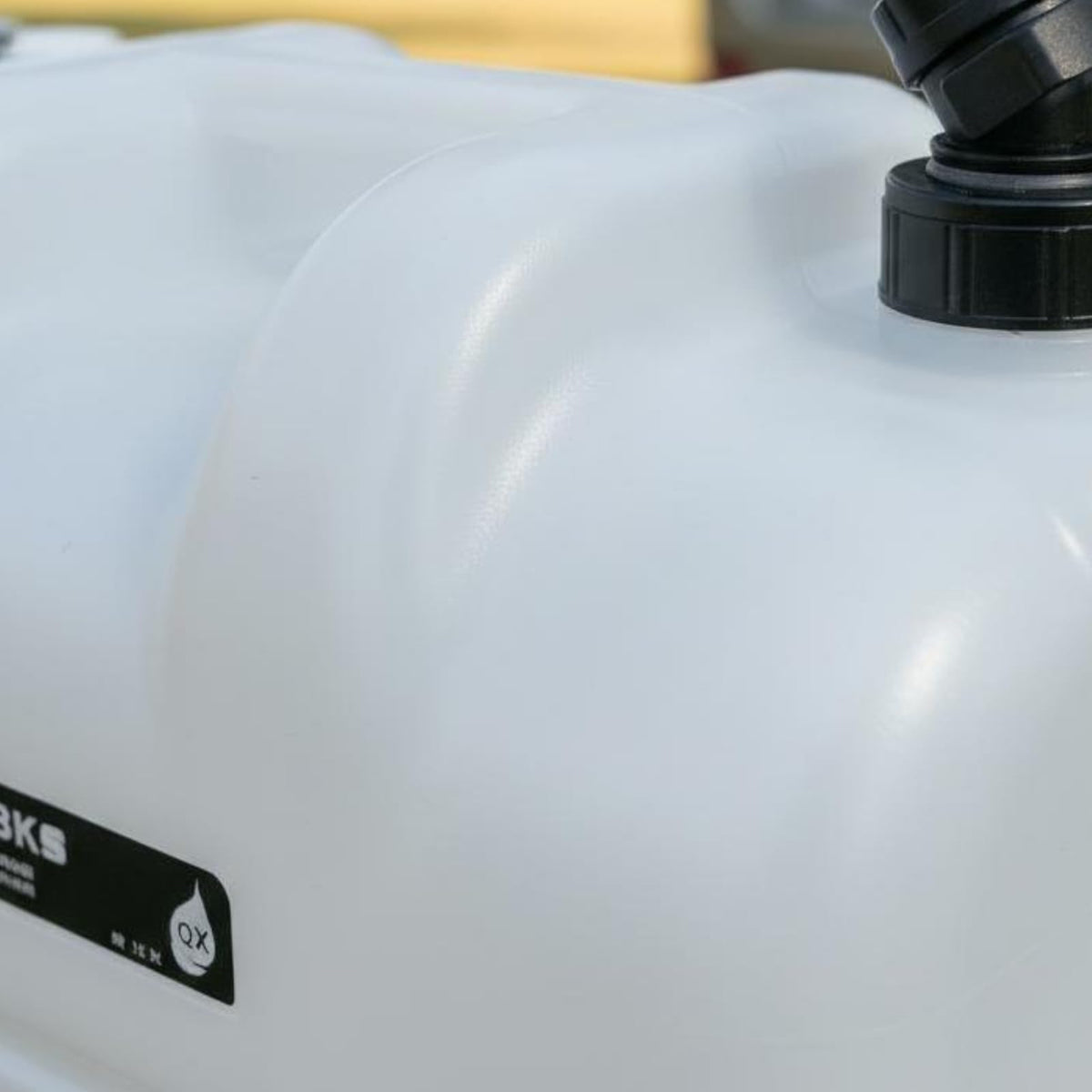Black Portable Water Tank with Faucet and Wheels T7414