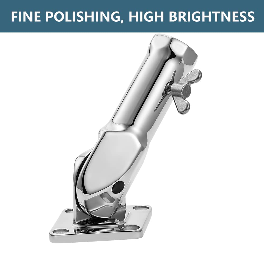 Flag Pole Holder 304 Stainless Steel 180 Degree V4976