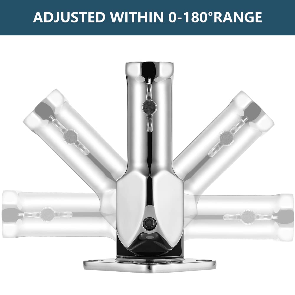 Flag Pole Holder 304 Stainless Steel 180 Degree V4976