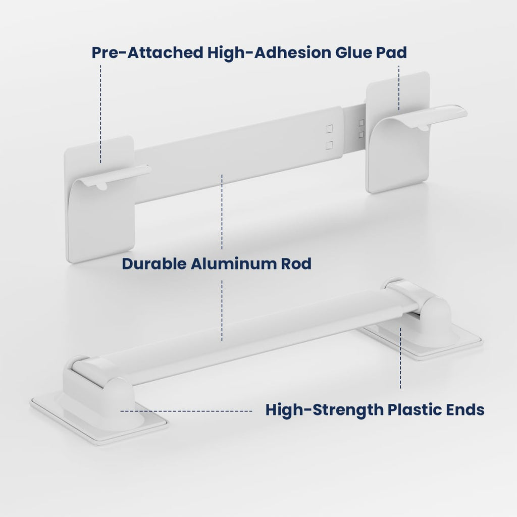 Adjustable RV Shower Corner Storage Bar and 14''x14'' RV Vent Cover 2pack P567