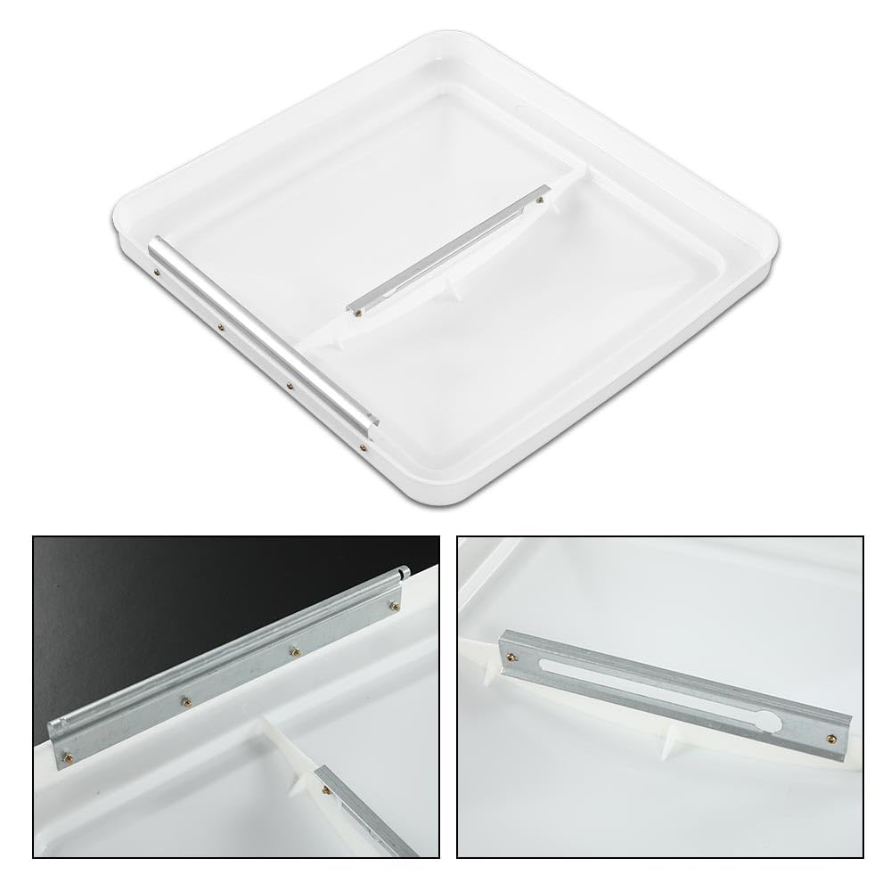 White 14" x 14" RV Roof Vent Cover 2 Pcs Q56982