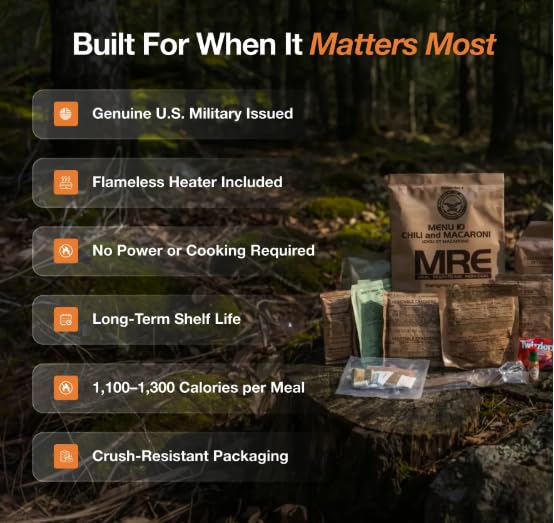 Emergency Food Supply Freeze Dried Ready Meals Variety Pack of 48 E50922