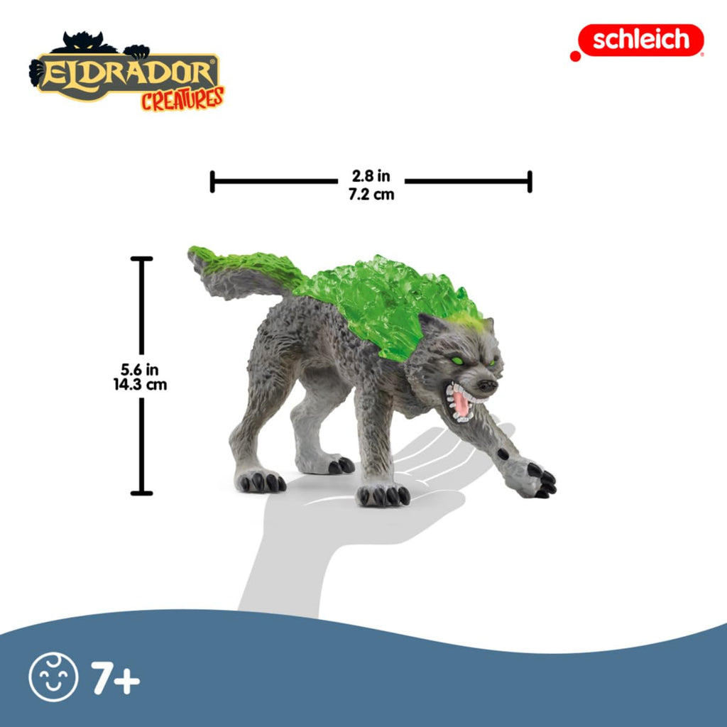 6" Stone Wolf Figurine Fantasy Animal Figure D398099