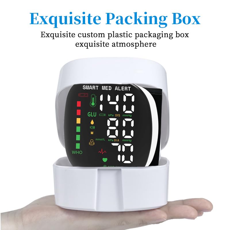 Rechargeable Wrist Blood Pressure Monitor with Adjustable Cuff C82950