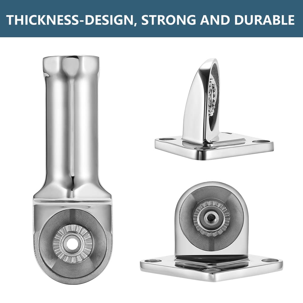 Flag Pole Holder 304 Stainless Steel 180 Degree V4976