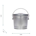 Galvanized Trash Can with Lid V37155