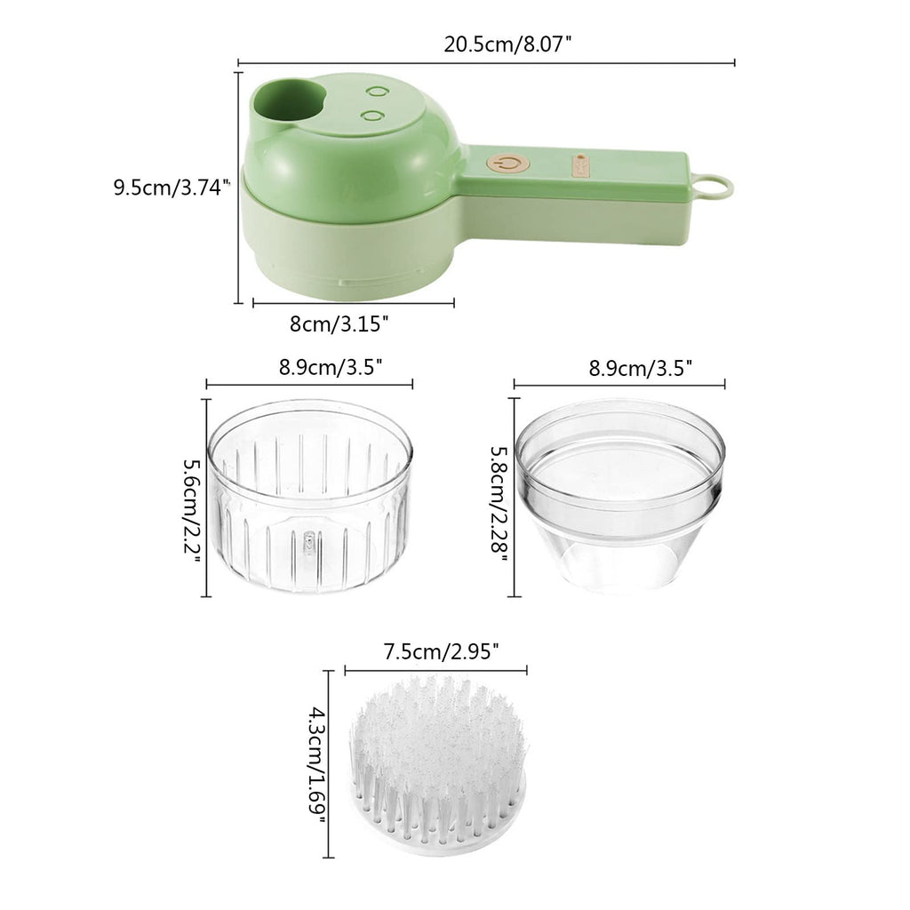 4 in 1 Handheld Electric Vegetable Cutter Set L600904