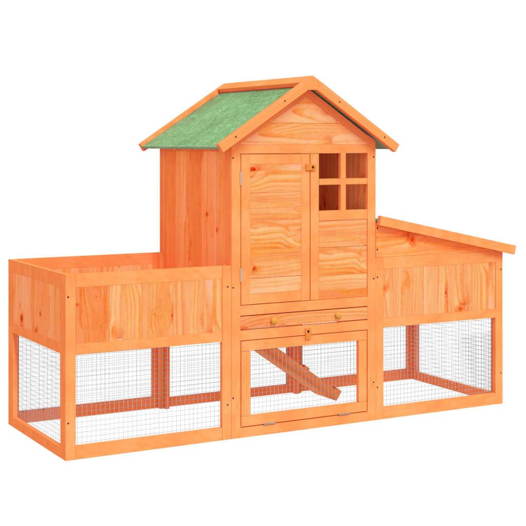 Wooden 2-Tier Rabbit Hutch K13338