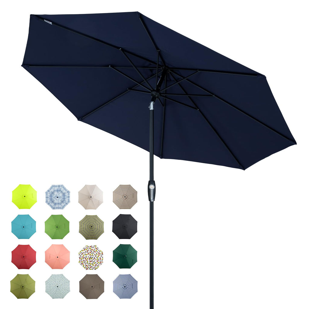 Patio Market Outdoor Table Umbrella with Auto Tilt and Crank P806600