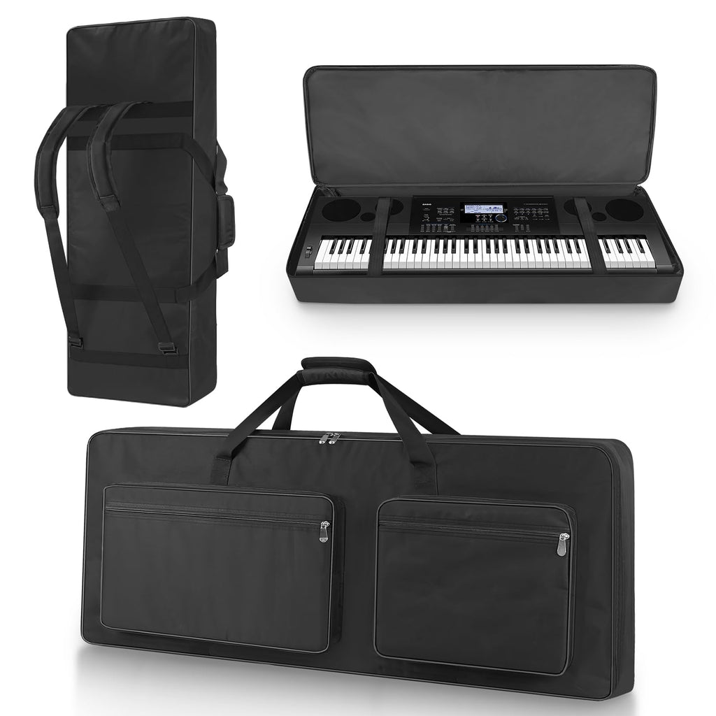 76 Key Piano Keyboard Case Bag with 4-Pocket (Black) X989240