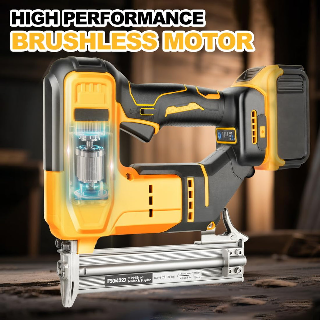 18 Gauge Cordless Brad Nailer 2 in 1 Nail/Staple Gun A599