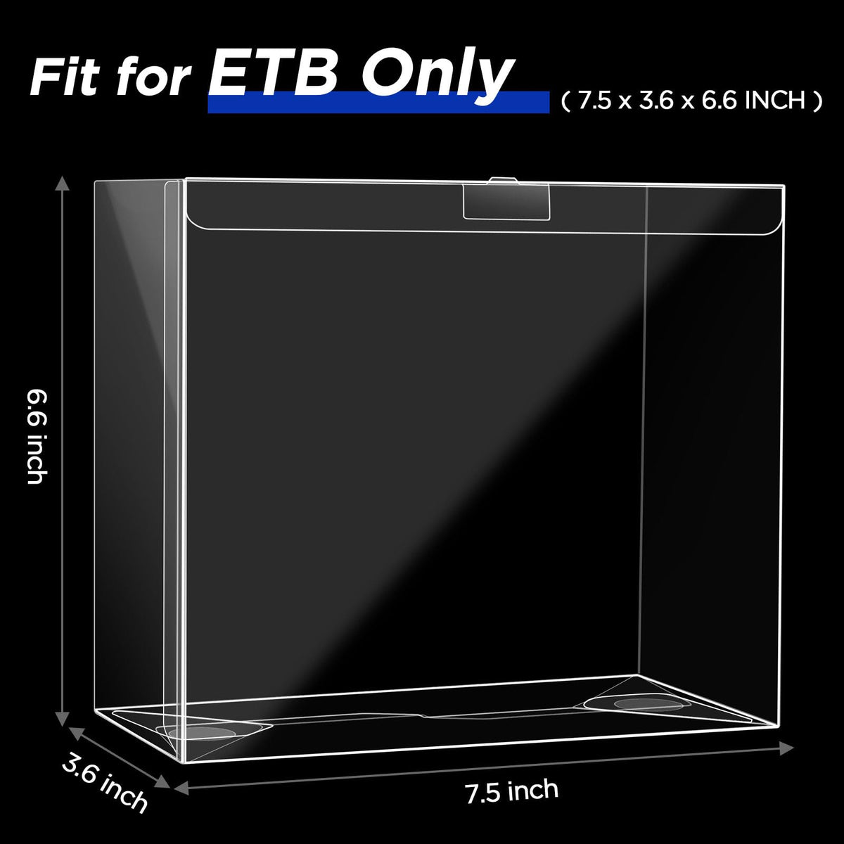 4 Packs Transparent Easy to Fold Protector Case S636559