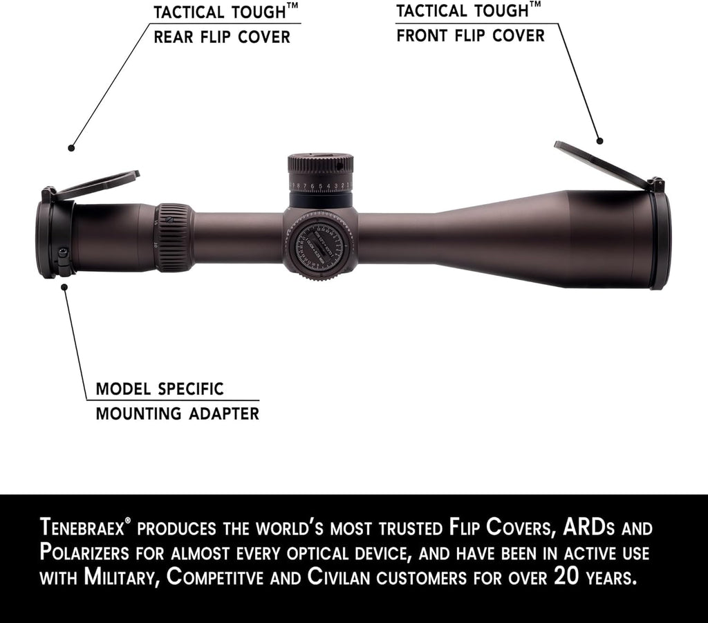Flip Up Rifle Scope Lens Cap Covers Kit S230513