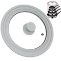 Tempered Glass Universal Lid with Silicone Rim Fits 8" 9" 9.5" Cookware N123520