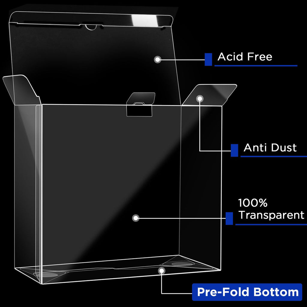 4 Packs Transparent Easy to Fold Protector Case S636559