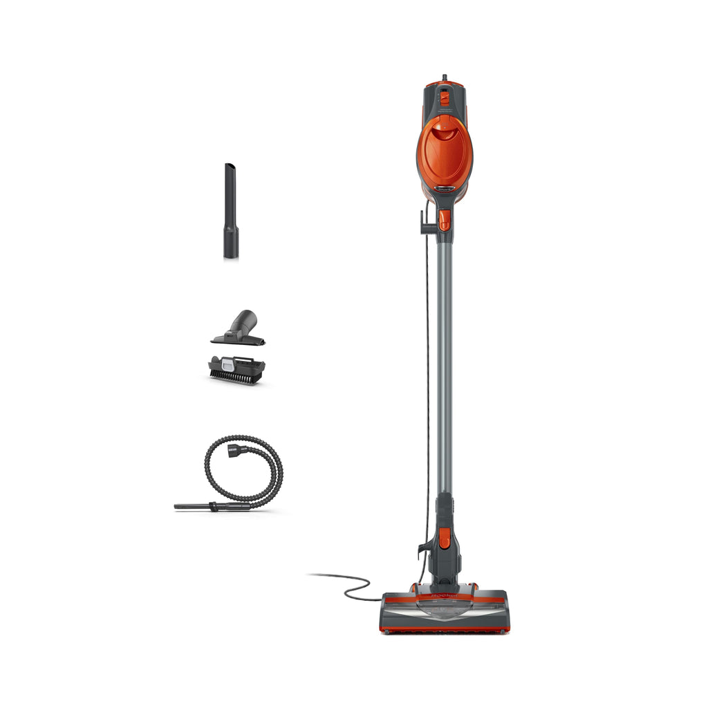 Corded Stick Vacuum with Crevice Tool, Pet Multi-Tool & Precision Duster, Orange Q42906
