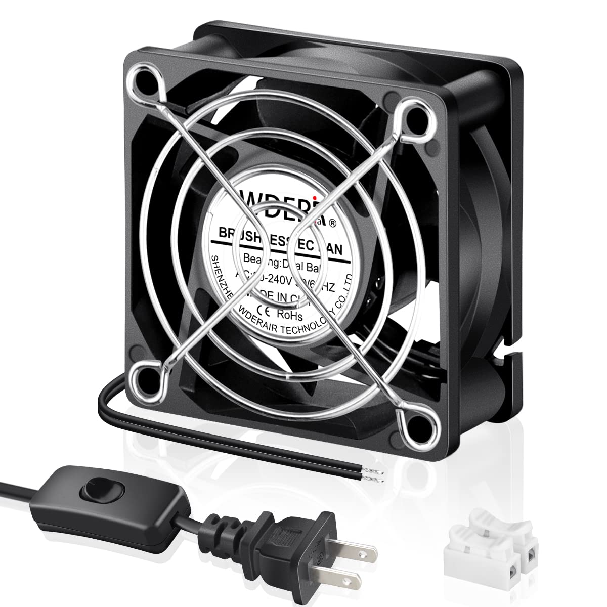 60mm x 25mm Mini Muffin Fan Cooling Axial AC P206