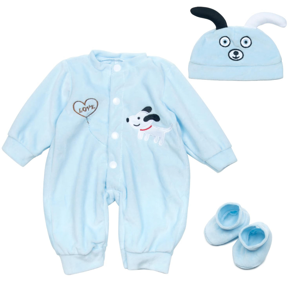 Blue Puppy 3-piece Doll Clothes M992189