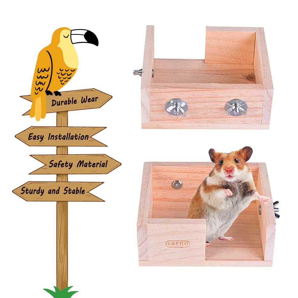 Wooden Hamster Platform Cage Accessories Q1348