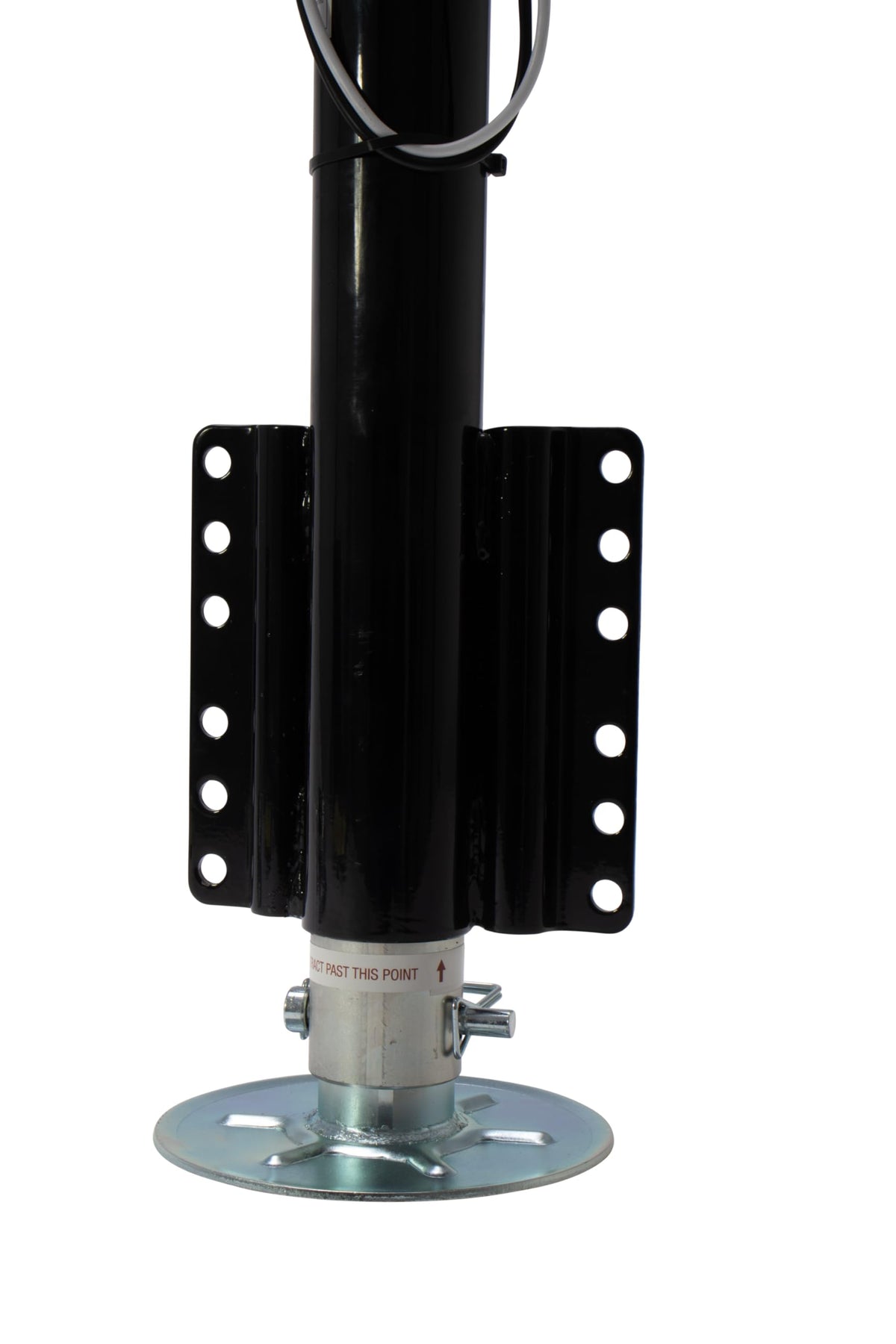Electric A-Frame Tongue Jack with Side-Mount LED Work Light, 3,650 lbs. Capacity, Black H61024