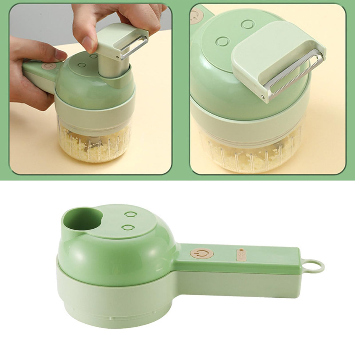 4 in 1 Handheld Electric Vegetable Cutter Set L600904