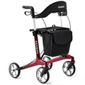 Foldable Rolling Walker with Seat 440 lbs Capacity O75323
