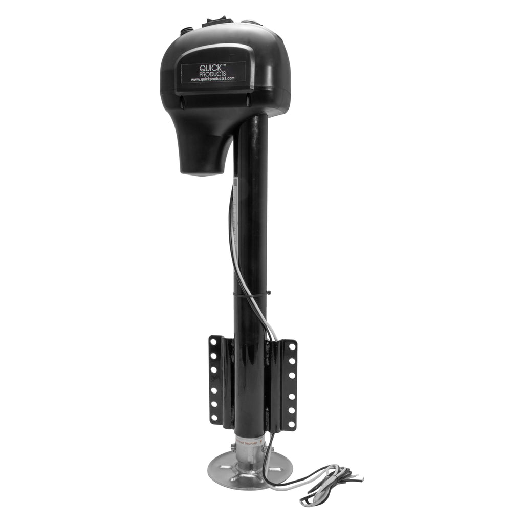 Electric A-Frame Tongue Jack with Side-Mount LED Work Light, 3,650 lbs. Capacity, Black H61024