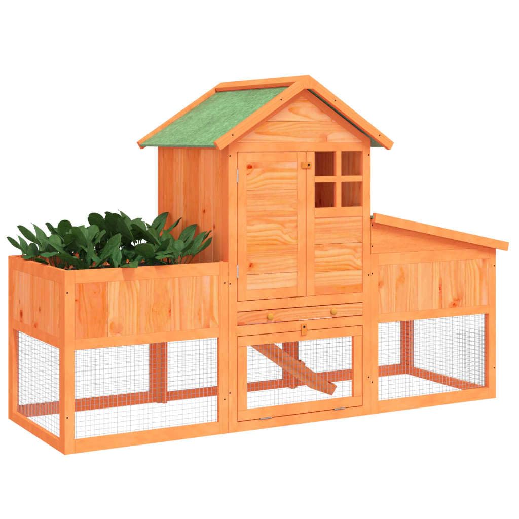 Wooden 2-Tier Rabbit Hutch K13338